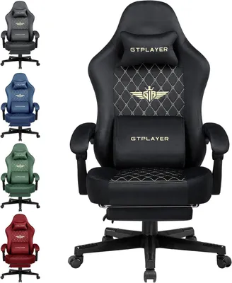 Zdjęcie produktu dla Krzesło gamingowe - Krzesło do gier - Krzesło biurowe - Krzesło do komputera - Czarna, standardowa wersja - Ergonomiczna konstrukcja