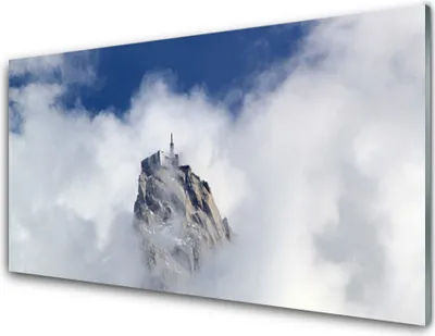 Produktbild von Acrylglasbilder 100x50 Wandbild Druck Gebirge Wolken Landschaft