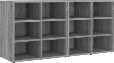 Produktbild von vidaXL Schuhregale 2 Stk. Grau Sonoma 52,5x30x50 cm