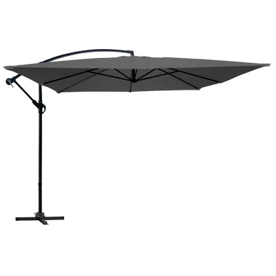 Produktbild von Quadratischer Sonnenschirm 3 x 3 m Grau - Oviala Genova