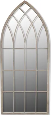 Image de vidaXL Miroir de jardin rustique arc 50×115 cm pour l'intérieur et l'extérieur