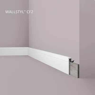 Produktbild von NMC CF2 WALLSTYL Abdeckleiste Zierleiste Sockelleiste Stuckleiste 2 m