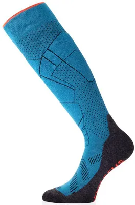 Produktbild von Lasting FWU 528 Merinowoll-Skisocken blau