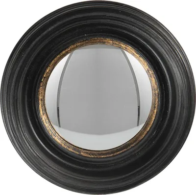 Immagine prodotto di Specchio Clayre & Eef Ø 16 cm in plastica nera