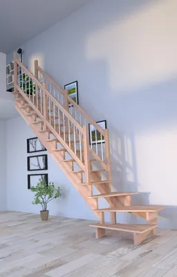 Zdjęcie produktu dla Schody drewniane Lindos (buk) w ¼ spiralne lewe-80 cm-drewniane-balustrady ze stali nierdzewnej-obustronne-bez podstopnic