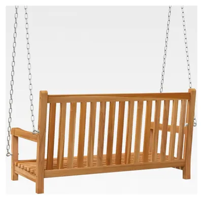 Produktbild von Hollywoodschaukel aus massivem Teakholz 114x60x64 cm