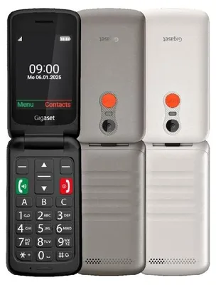 Produktbild von Gigaset GL595, Klappgehäuse, Single SIM, 7,11 cm (2.8"), 0,3 MP, 800 mAh, Grau