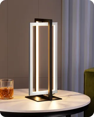 LED-Tischlampe, Touch-Dimmer, 3 Farbtemperaturen, Schwarz-Silber, 750 Lumen