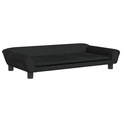 Zdjęcie produktu dla vidaXL Legowisko dla psa czarne aksamitne 100x50x21 cm