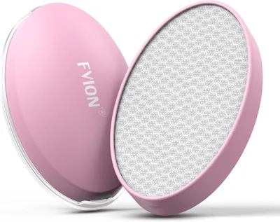 Imagen del producto de Cristal removedor de vello nano, indoloro, para cuerpo, piernas, brazos, espalda, de color rosa, reutilizable