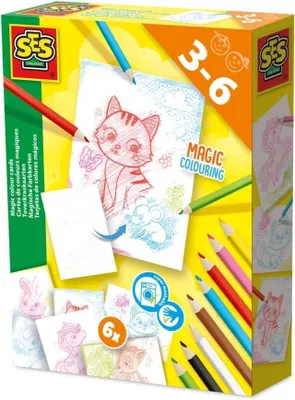 Produktbild von SES CREATIVE Magische Farbkarten 14051