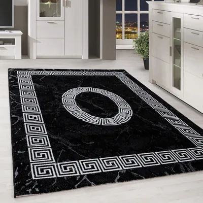 Produktbild von Homebyhome Modern Designer Teppich Wohnzimmer Trendmuster, Kurzflor Teppich Rechteckig Weich und Pflegeleicht Grösse 160x230 cm