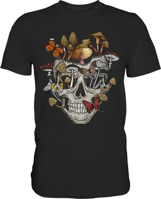 Produktbild von Natur Schmetterling Totenkopf Insekten T-Shirt – Black / S
