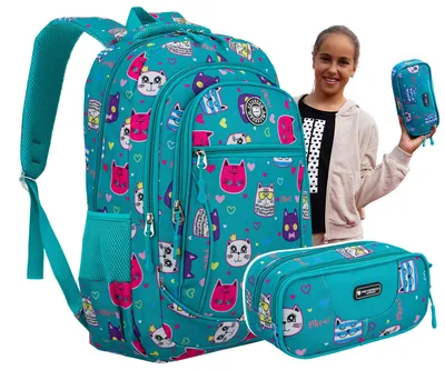 Produktbild von Peterson Schulrucksack Set Kinder 5903051291425
