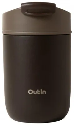 Obrázek produktu pro Outin OT-TUM-01-TB Kubek podróżny, Hnědá, Polypropylen, Nerezová ocel, Káva, Džus, Čaj, 6 h, 12 h