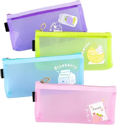 Produktbild von Etui 4 Stück, transparent, Nylon, wasserdicht, große Kapazität, für Schrein