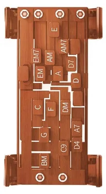 Image de Pince à accordage pour guitare : design ergonomique, accessoire pour guitare, système d'apprentissage des accords, outil pour instruments à cordes, matériau ABS, confortable à utiliser, outil d'entraînement aux accords