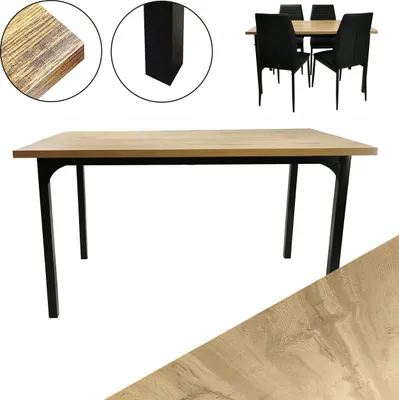 Zdjęcie produktu dla Stół Kuchenny Stolik Ława Kuchnia Salon Jadalnia Vito 160X90X75 Dąb
