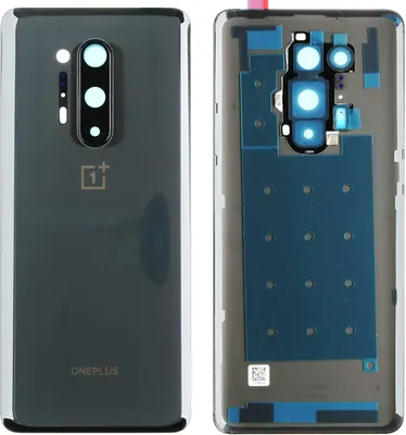 Produktbild von Rückseite für Oneplus 8 Pro (IN2023, IN2020, IN2021, IN2025), Schwarz
