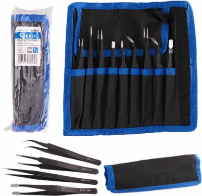 Obrázek produktu pro GEKO Pinzety antistatické, sada 9 ks - G02709