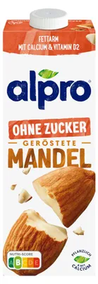 Image de Alpro boisson aux amandes sans sucre grillé faible en gras avec du calcium 1000 ml
