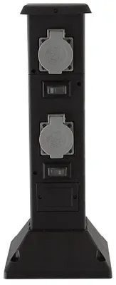 Produktbild von Steckdosensäule, 4-fach Steckdose, IP44, Höhe 40 cm