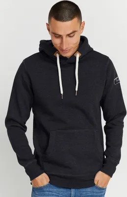 Produktbild von SOLID SDTripHood Herren Kapuzenpullover Hoodie Pullover mit Kapuze Kordelzug Kängurutasche Kängurutasche Rippbündchen Label-Details Baumwollmischung Regular fit