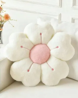 Produktbild von Weißes Kissen in Form eines Gänseblümchens 35 cm