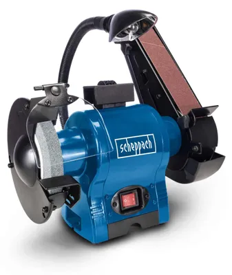 Image de Scheppach Meuleuse combinée BGS700 | 250 W | Disque abrasif Ø 150mm | Largeur 50mm | Longueur de la bande abrasive 686 mm | Vitesse de la bande 15 m/s
