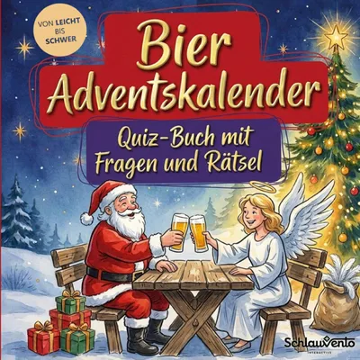Produktbild von Bier-Adventskalender: Quiz-Buch mit Fragen und Rätsel