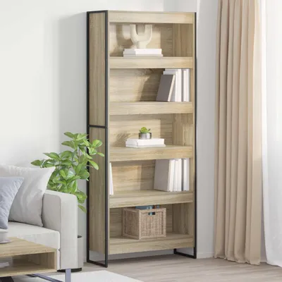 Zdjęcie produktu dla Maison Exclusive - Regał na książki, 80 x 30 x 189,5 cm, płyta wiórowa, wykończenie Sonoma