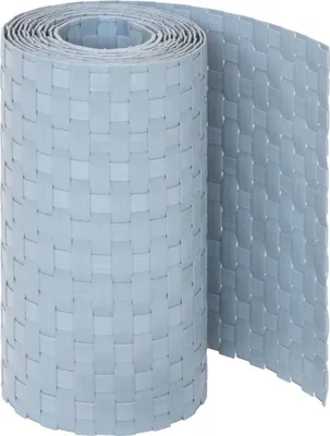 Produktbild von Jardinion Sichtschutzstreifen 250x19cm Polyrattan, Hellgrau, für Doppelstabmatten, Doppelstabmattenzaun Sichtschutz Stabmattenzaun Zaunblende in Rattan Optik, Balkon Zaun Sichtschutzmatte Garten