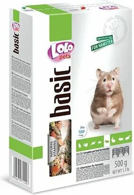 Zdjęcie produktu dla LOLO BASIC karma pełnoporcjowa dla chomików 500 g pudełko