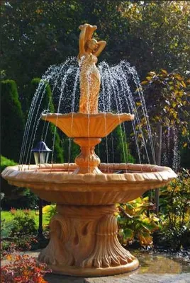 Obrázok produktu pre Fontána Záhradné jazierko Fontána 215cm Kamenná fontána Záhradná fontána Fontaine New