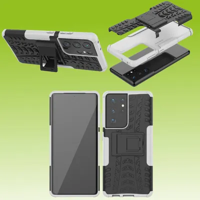 Image de Étui de protection blanc pour Samsung Galaxy S21 Ultra G998B