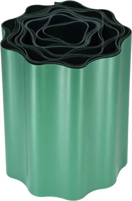 Image de Bordure Strend Pro Garden, 100 mm, L-9 m, verte, pour pelouse, plastique