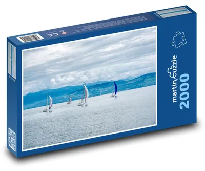 Zdjęcie produktu dla Puzzle 2000 Żaglówki na jeziorze - martinpuzzle