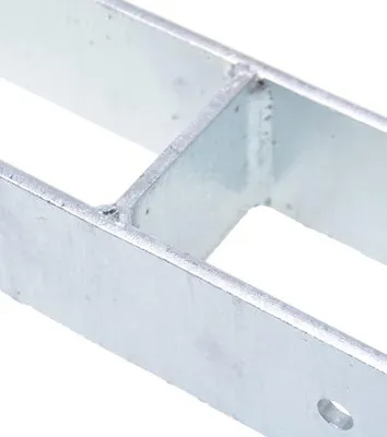 Produktbild von Aqbau® H pfostenträger 81mm Pfostenträger H form Pfostenanker H-anker h-pfostenträger Pfostenschuhe H-Träger Betonanker Gesamthöhe 600 mm Metall