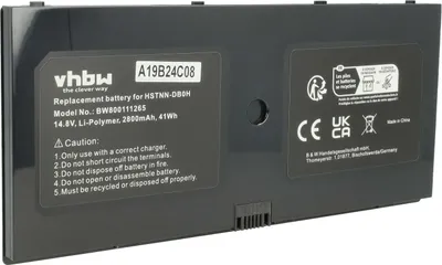 Produktbild von vhbw Akku Ersatz für HP 580956-001, 538693-271, HSTNN-DB0H, HSTNN-SB0H, FL04, BQ352AA, AT907AA für Notebook (2800 mAh, 14,8 V, Li-Polymer)