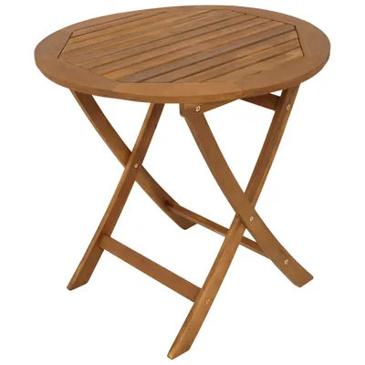 Produktbild von DEGAMO Gartentisch Holztisch Bistrotisch Tisch 75cm rund Akazie braun geölt