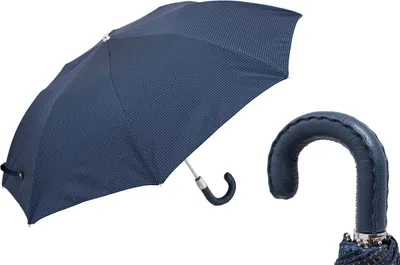 Immagine prodotto di OMBRELLO PIEGHEVOLE CON MANICO IN PELLE | Pasotti – Fatto a mano in Italia