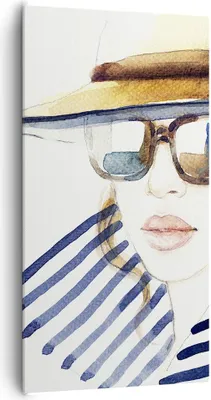 Produktbild von Bild auf Leinwand - Leinwandbild - Frau Gesicht Lippen - 65x120cm - Wand Bild - Wanddeko - Leinwanddruck - Bilder - Kunstdruck - Wanddekoration - Leinwand bilder - Wandkunst - PA65x120-3957