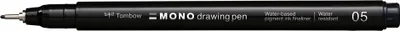 Produktbild von Tombow WS-EFL-H-05, Schwarz, Fein, Schwarz, Rund, 0,45 mm, 1 Stück(e)