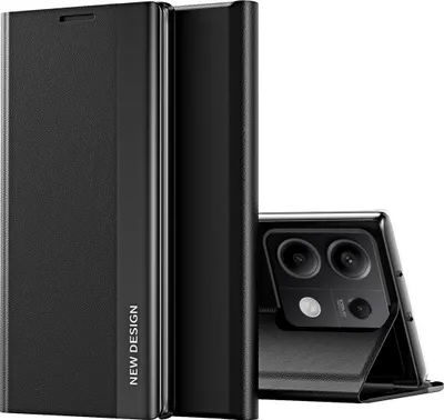 Obrázek produktu pro Pouzdro pro Xiaomi Redmi Note 13 5G LeatherPolyuretanFlip Cover Protective Case with Stand Function Black