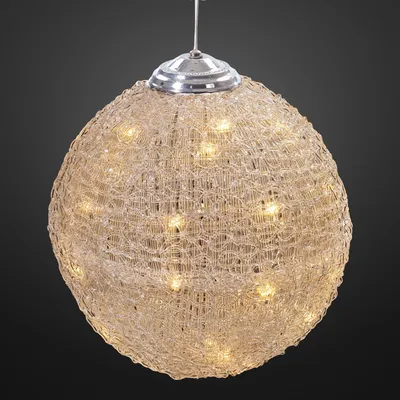 Produktbild von LED Deko Kugel Leuchte Lampe Hängelampe Timer 40 LEDs Outdoor IP44 Transformator