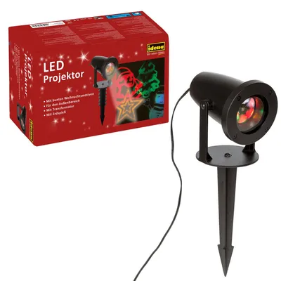 Obrázok produktu pre LED projektor Idena s farebnými motívmi Vianoc na vonkajšie použitie