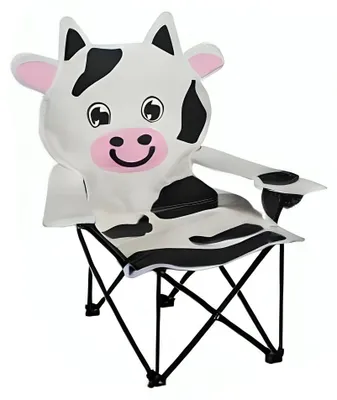 Produktbild von Linder Exclusiv Campingstuhl für Kinder Klappstuhl Gartenstuhl Kind Klappsessel Kinderklappstuhl Weiss