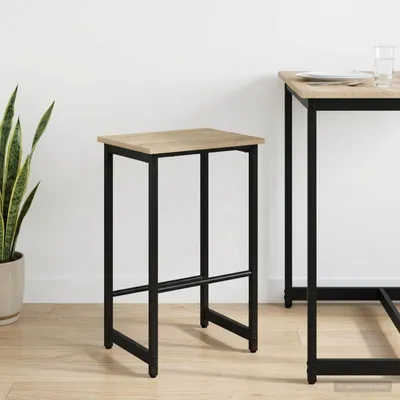 Productafbeelding van Maison Exclusive - Barkruk Sonoma-eikenhout, 40 x 32 x 74 cm, houtvezel