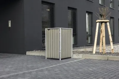 Obrázek produktu pro HIDE dřevěný box na popelnice, kryt na popelnice 240 l přírodní šedá 1 box