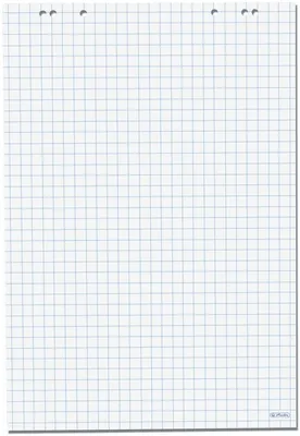 Immagine prodotto di Herlitz blocco per lavagna a fogli mobili 68x99cm 20 fogli a scacchiMix 5pz